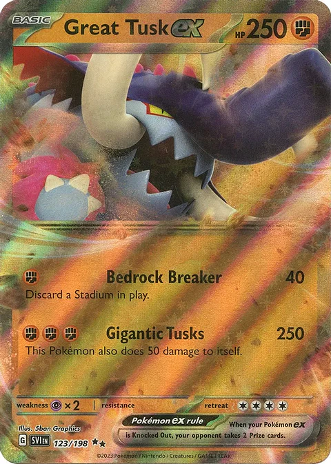 Great Tusk ex - 123/198 - Ultra Rare