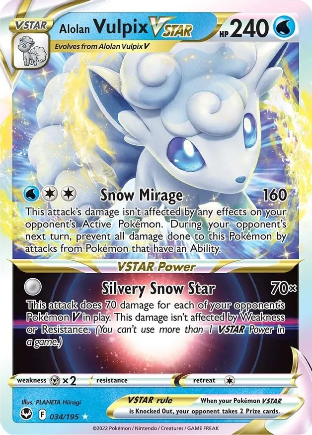 Alolan Vulpix VSTAR - 034/195 - Ultra Rare 1