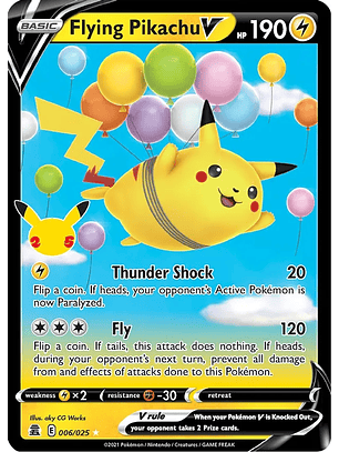 Flying Pikachu V - 6/25 - Ultra Rare