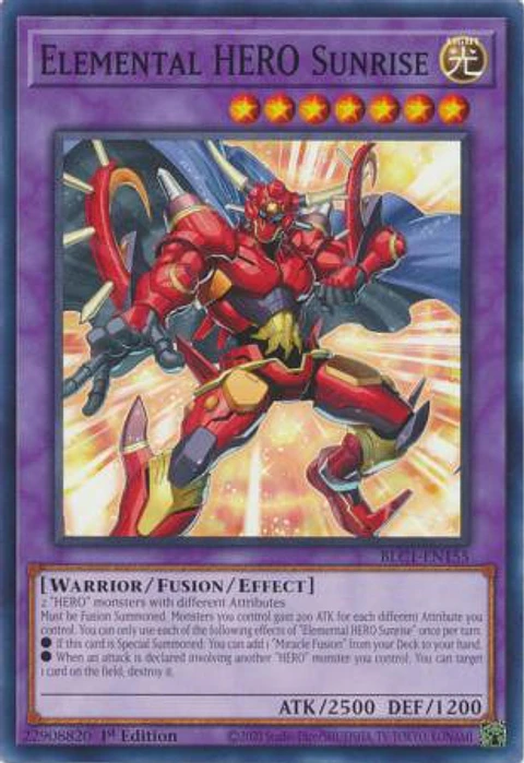 Elemental HERO Sunrise - BLC1-EN155 - Common 