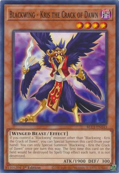 Blackwing - Kris the Crack of Dawn - BLC1-EN143 - Common 