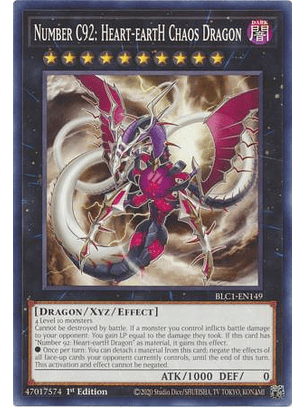 Number C92: Heart-eartH Chaos Dragon - BLC1-EN149 - Common 