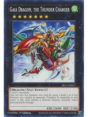 Gaia Dragon, the Thunder Charger - BLC1-EN071 - Common 