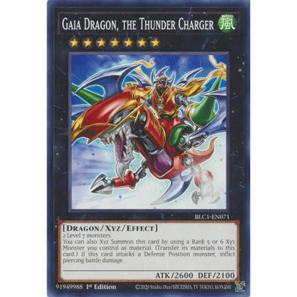 Gaia Dragon, the Thunder Charger - BLC1-EN071 - Common 