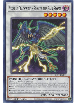 Assault Blackwing - Sohaya the Rain Storm - BLC1-EN144 - Common 