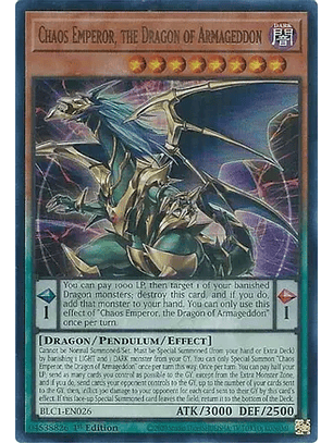 Chaos Emperor, the Dragon of Armageddon - BLC1-EN026 - Ultra Rare