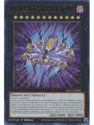 Number 77: The Seven Sins - BLC1-EN038 - Ultra Rare