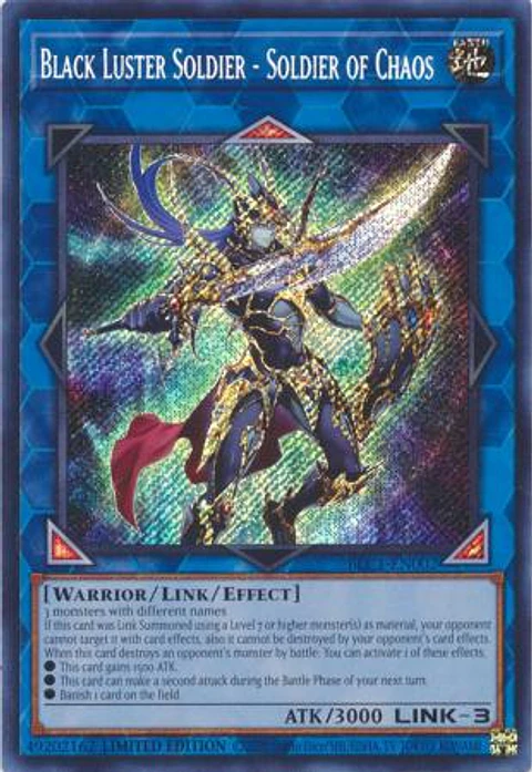 Black Luster Soldier - Soldier of Chaos - BLC1-EN002 - Secret Rare