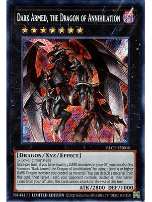 Dark Armed, the Dragon of Annihilation - BLC1-EN006 - Secret Rare