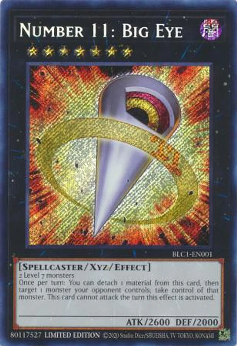 Number 11: Big Eye - BLC1-EN001 - Secret Rare