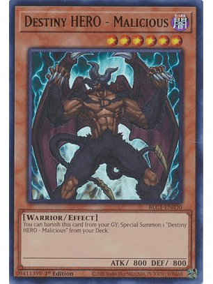 Destiny HERO - Malicious - BLC1-EN030 - Ultra Rare