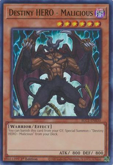 Destiny HERO - Malicious - BLC1-EN030 - Ultra Rare