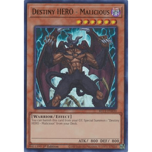 Destiny HERO - Malicious - BLC1-EN030 - Ultra Rare