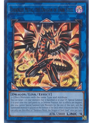 Darkness Metal, the Dragon of Dark Steel - BLC1-EN044 - Ultra Rare