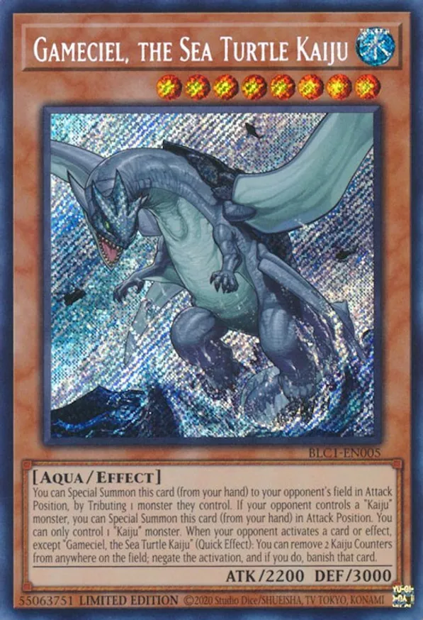 Gameciel, the Sea Turtle Kaiju - BLC1-EN005 - Secret Rare 1