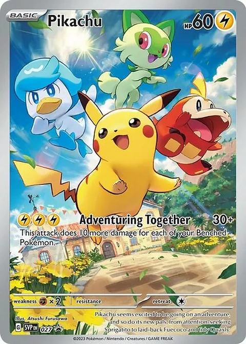 Pikachu - SVP027 - Illustration Rare Promo