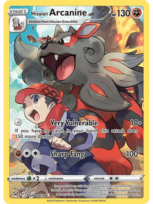 Hisuian Arcanine - TG08/TG30 - Holo Rare