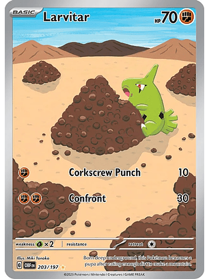 Larvitar - 203/197 - Illustration Rare