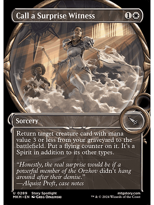 Call a Surprise Witness - MKM - U 