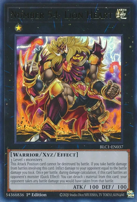 Number 54: Lion Heart - BLC1-EN037 - Ultra Rare