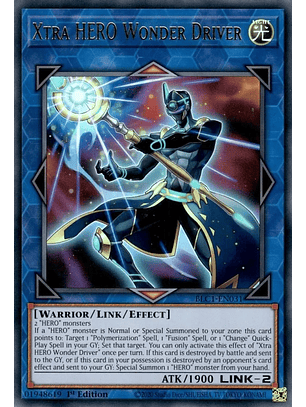 Xtra HERO Wonder Driver - BLC1-EN031 - Ultra Rare