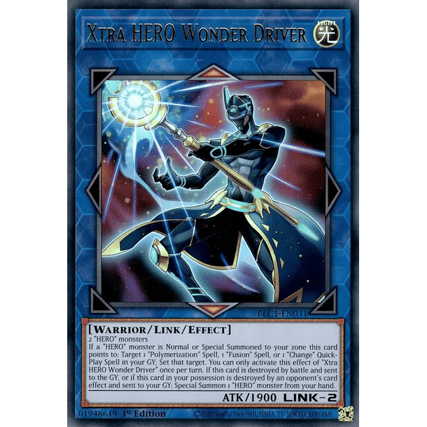 Xtra HERO Wonder Driver - BLC1-EN031 - Ultra Rare