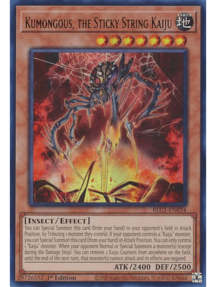 Kumongous, the Sticky String Kaiju - BLC1-EN034 - Ultra Rare