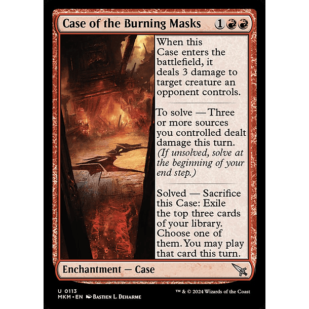 Case of the Burning Masks - MKM - U 