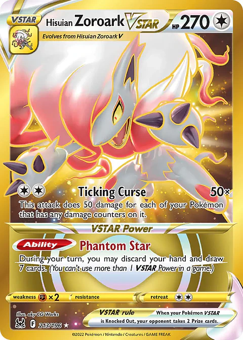 Hisuian Zoroark VSTAR - 213/196 - Secret Rare