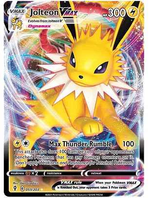 Jolteon VMAX - 051/203 - Ultra Rare 