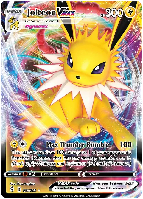 Jolteon VMAX - 051/203 - Ultra Rare 