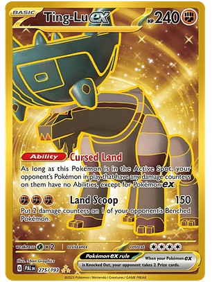 Ting-Lu ex - 275/193 - Gold Secret Rare