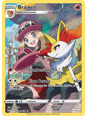 Braixen - TG01/TG30 - Holo Rare