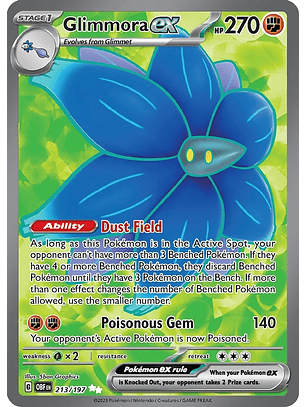 Glimmora ex - 213/197 - Full Art Secret Rare
