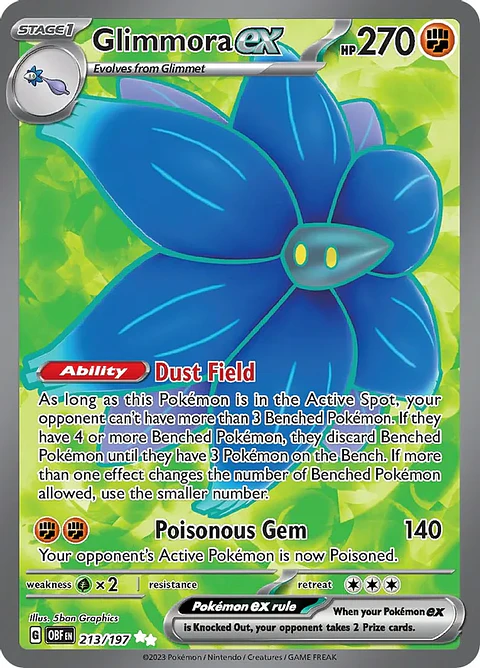 Glimmora ex - 213/197 - Full Art Secret Rare