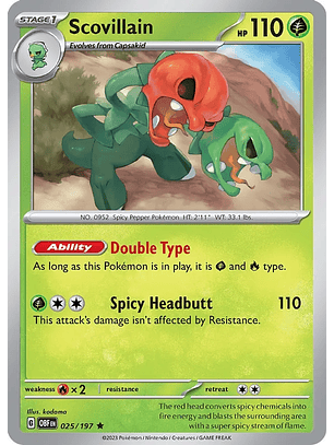 Scovillain - 025/197 - Holo Rare