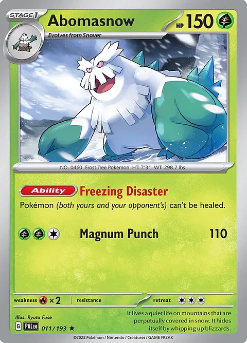 Abomasnow - 011/193 - Holo Rare - PAL