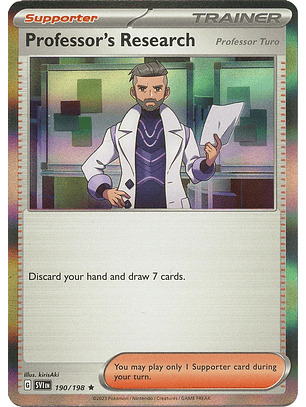 Professor's Research (Professor Turo) - 190/198 - Holo Rare