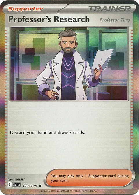 Professor's Research (Professor Turo) - 190/198 - Holo Rare