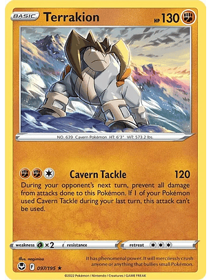 Terrakion - 097/195 - Holo Rare