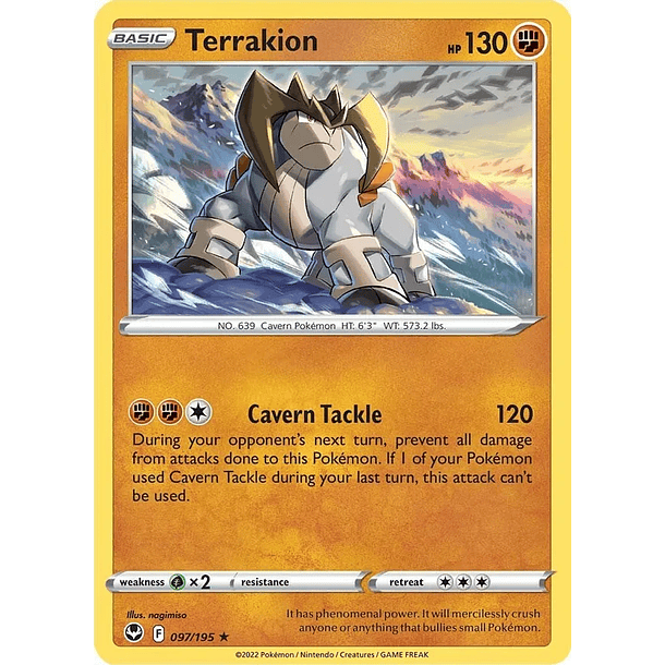 Terrakion - 097/195 - Holo Rare