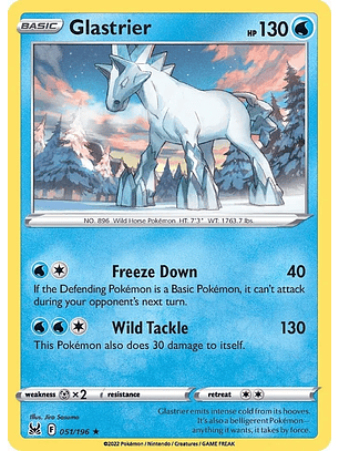 Glastrier - 051/196 - Holo Rare