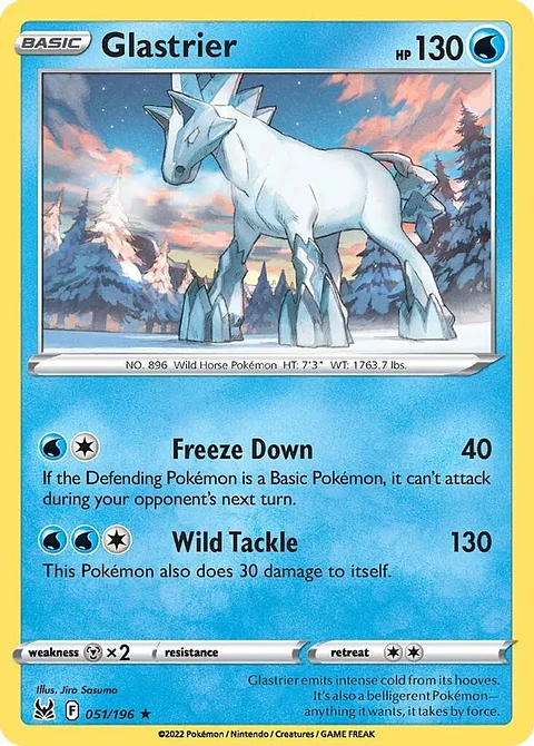 Glastrier - 051/196 - Holo Rare