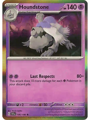 Houndstone - 106/198 - Holo Rare