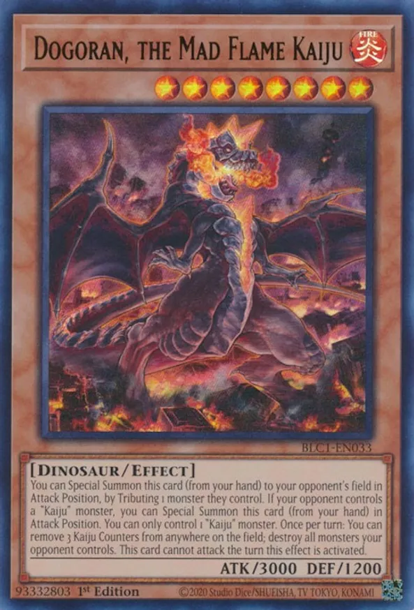 Dogoran, the Mad Flame Kaiju - BLC1-EN033 - Ultra Rare 1