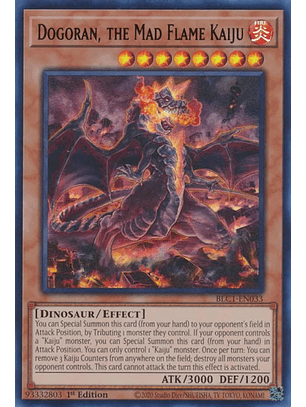 Dogoran, the Mad Flame Kaiju - BLC1-EN033 - Ultra Rare
