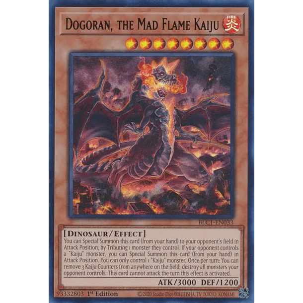Dogoran, the Mad Flame Kaiju - BLC1-EN033 - Ultra Rare
