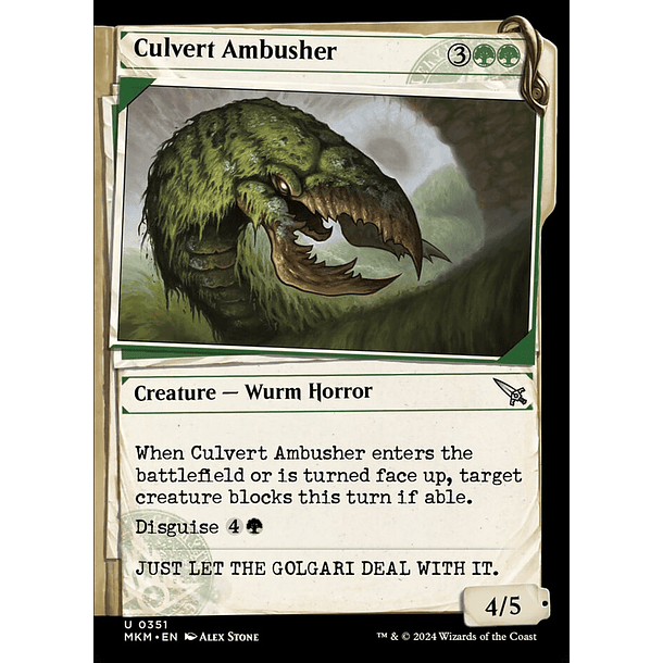 Culvert Ambusher - MKM - U  2