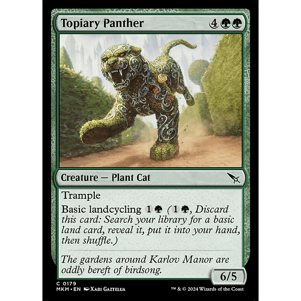 Topiary Panther - MKM - C 
