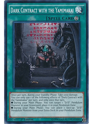 Dark Contract with the Yamimakai - SDPD-EN023 - Common